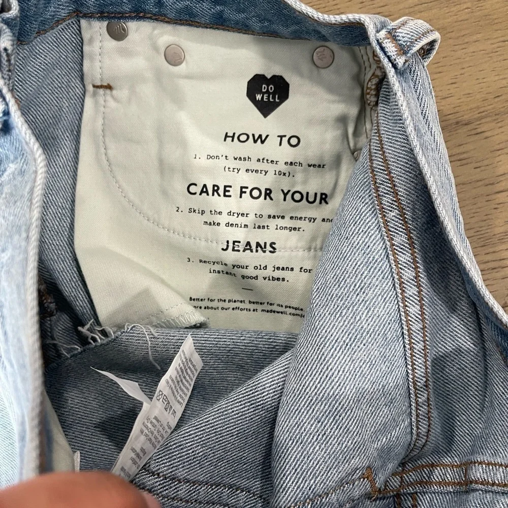 MADEWELL The MomJean Short Size 25